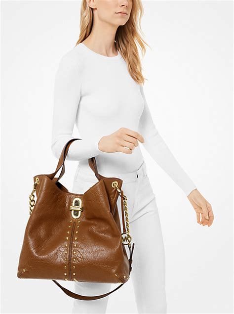 Uptown Astor Legacy Large Leather Shoulder Tote 